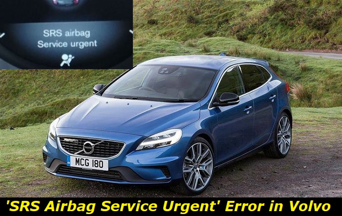 srs airbag service urgent volvo